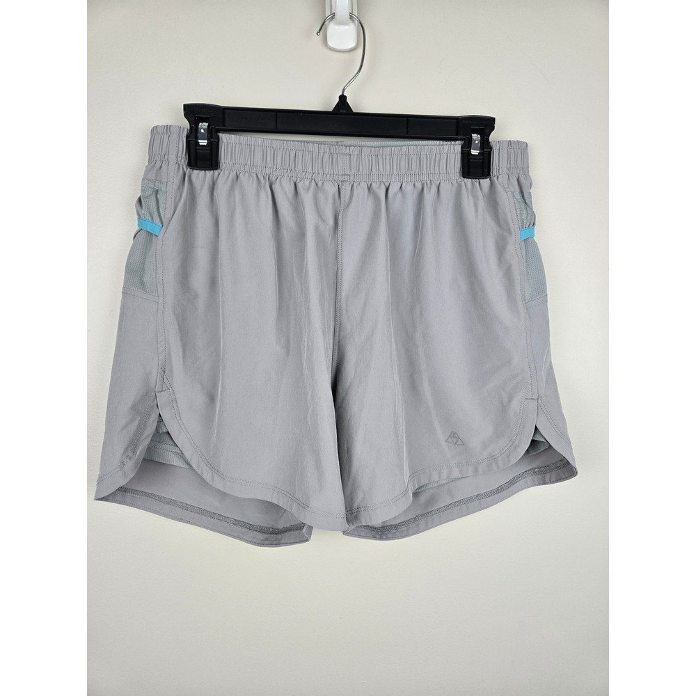 Haimont‎ Womens Running Shorts Gray Liner Zipper Pocket Athletic Size Large